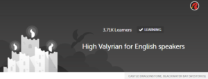 High Valyrian on Duolingo